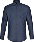 Picture of Winning Spirit Mens Ascot Long Sleeve Dot Jacquard Stretch Shirt (M7400L)