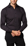 Picture of Winning Spirit Mens Dobby Stripe Long Sleeve Shirt (M7132)