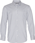 Picture of Winning Spirit Mens Executive Sateen Stripe Long Sleeve Shirt (M7310L)