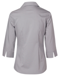 Picture of Winning Spirit Womens Ticking Stripe 3/4 Sleeve Shirt (M8200Q)