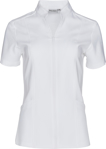 Picture of Winning Spirit Womens Full Zip Front Short Sleeve Tunic (M8636S)