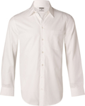 Picture of Winning Spirit Mens Self Stripe Long Sleeve Shirt (M7100L)