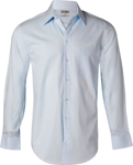 Picture of Winning Spirit Mens Self Stripe Long Sleeve Shirt (M7100L)
