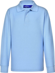 Picture of Winning Spirit Kids Traditional Pique Knit Long Sleeve Polo (PS12K)