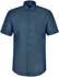 Picture of Winning Spirit Mens Ascot Short Sleeve Dot Jacquard Stretch Shirt (M7400S)