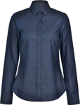 Picture of Winning Spirit Womens Ascot Long Sleeve Dot Jacquard Stretch Shirt (M8400L)