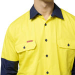 Picture of Hardyakka Core Hi Vis 2 Tone Vented Long Sleeve Shirt (Y07558)