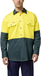 Picture of Hardyakka Core Hi Vis 2 Tone Vented Long Sleeve Shirt (Y07558)