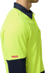Picture of Hardyakka Core Hi Vis 2 Tone Vented Long Sleeve Polo (Y11389)