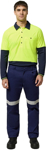 Picture of Hardyakka Core Hi Vis 2 Tone Vented Long Sleeve Polo (Y11389)