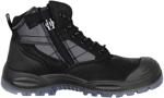 Picture of Hardyakka Nite Vision Hi Vis Lace Up Steel Toe Safety Boot - Black (Y60235)