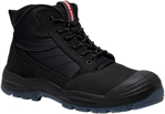 Picture of Hardyakka Nite Vision Hi Vis Lace Up Steel Toe Safety Boot - Black (Y60235)