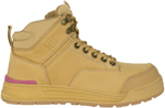 Picture of Hardyakka Women's 3056 Lace Up & Side Zip Safety Boot - Wheat (Y60240)