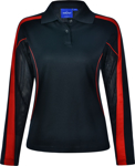 Picture of Winning Spirit Womens Legend Plus Long Sleeve Polo (PS70)