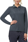 Picture of Winning Spirit Womens Lucky Bamboo Long Sleeve Polo (PS90)
