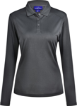 Picture of Winning Spirit Womens Lucky Bamboo Long Sleeve Polo (PS90)