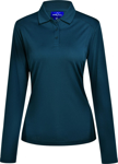 Picture of Winning Spirit Womens Lucky Bamboo Long Sleeve Polo (PS90)