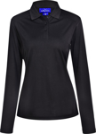 Picture of Winning Spirit Womens Lucky Bamboo Long Sleeve Polo (PS90)