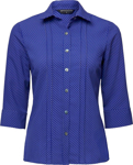 Picture of City Collection City Stretch Spot 3/4 Sleeve Shirt (2172)