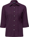 Picture of City Collection City Stretch Spot 3/4 Sleeve Shirt (2172)