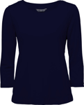 Picture of City Collection Smart Knit 3/4 Sleeve Blouse (2290)