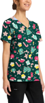 Picture of Cherokee Waiting for Santa Print Top (CK856-WFSA)