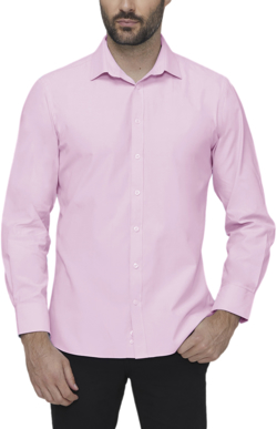Picture of City Collection Mens Cotton Comfort Shirt - Pink (CC-MSH80-2088-PINK)