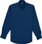 Picture of City Collection Mens Micro Check Long Sleeve Shirt (4102LS)