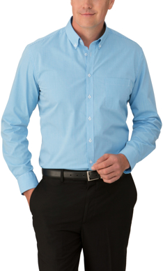 Picture of City Collection Mens Pippa Check Long Sleeve Shirt (4222LS)