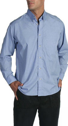 Picture of DNC Workwear Polyester Cotton Chambray Business Long Sleeve Shirt (4122)