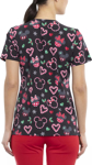 Picture of Cherokee Scrubs- TF633-MKMT-Peppermint Holiday V-Neck Print Scrub Top